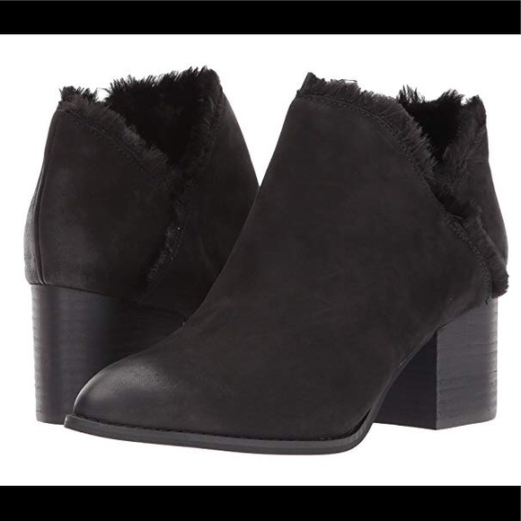 Seychelles BLK Preview Suede Lined Ankle Boots 7.5 - Picture 2 of 9